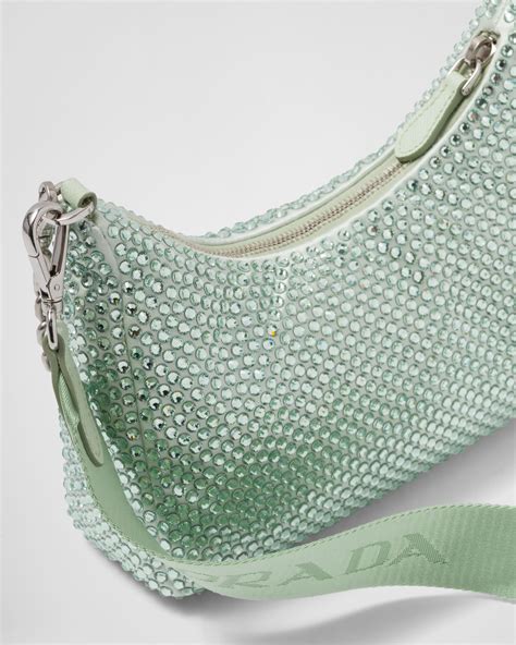 prada aqua crystal bag